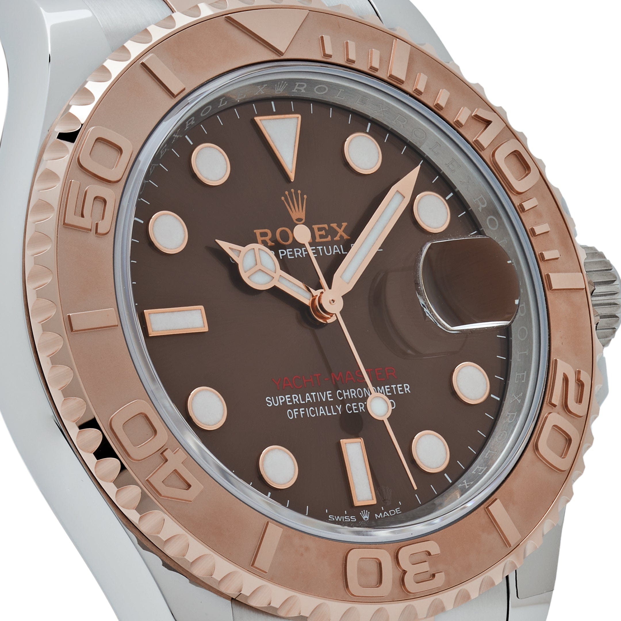 Rolex Yacht-Master 126621 Stainless Steel Rose Gold Brown Dial