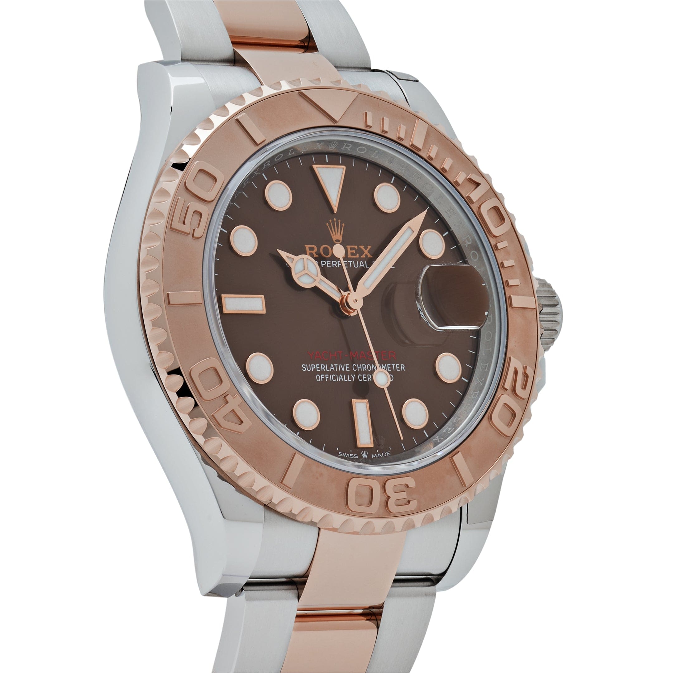 Rolex Yacht-Master 126621 Stainless Steel Rose Gold Brown Dial