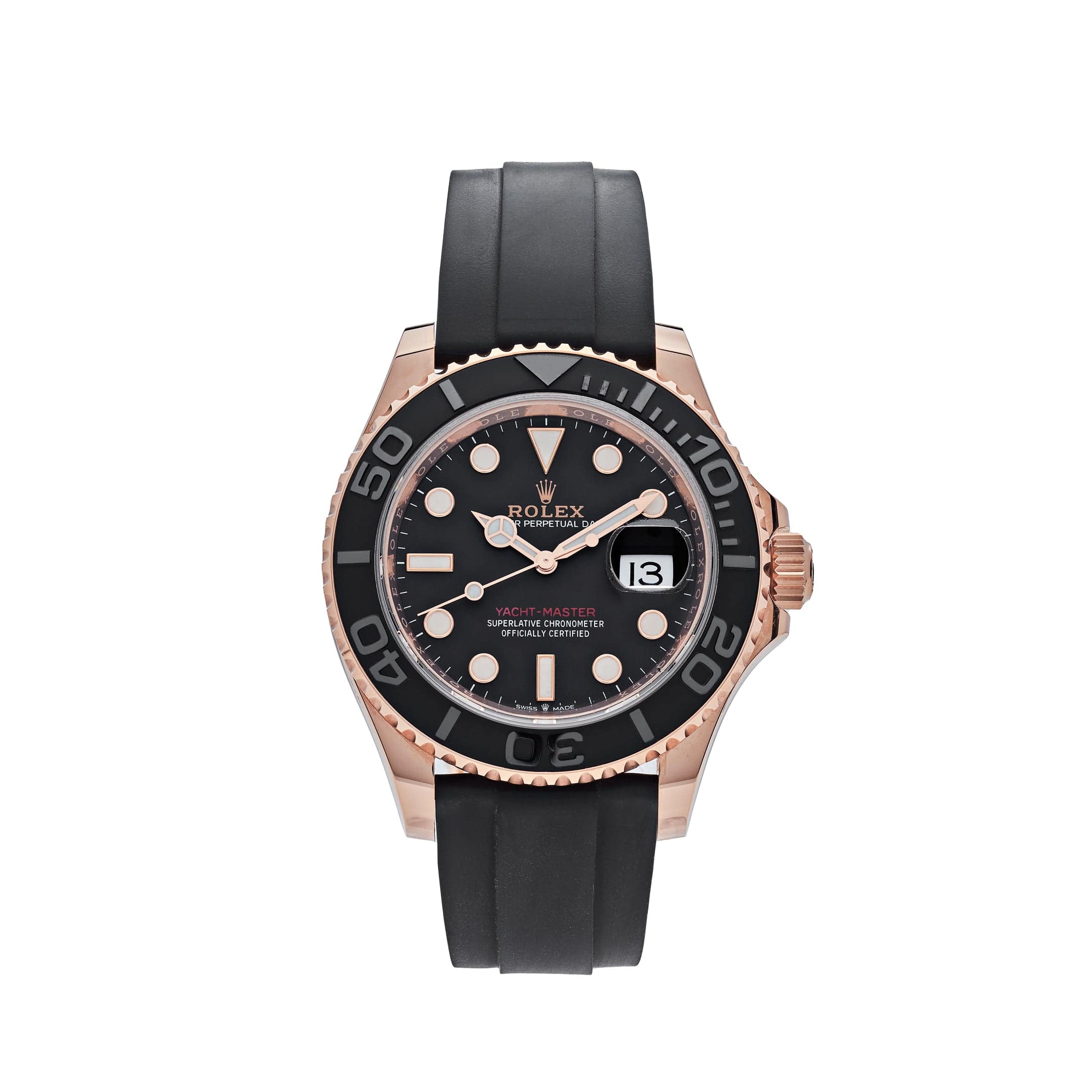 Rolex yachtmaster shop gold rubber