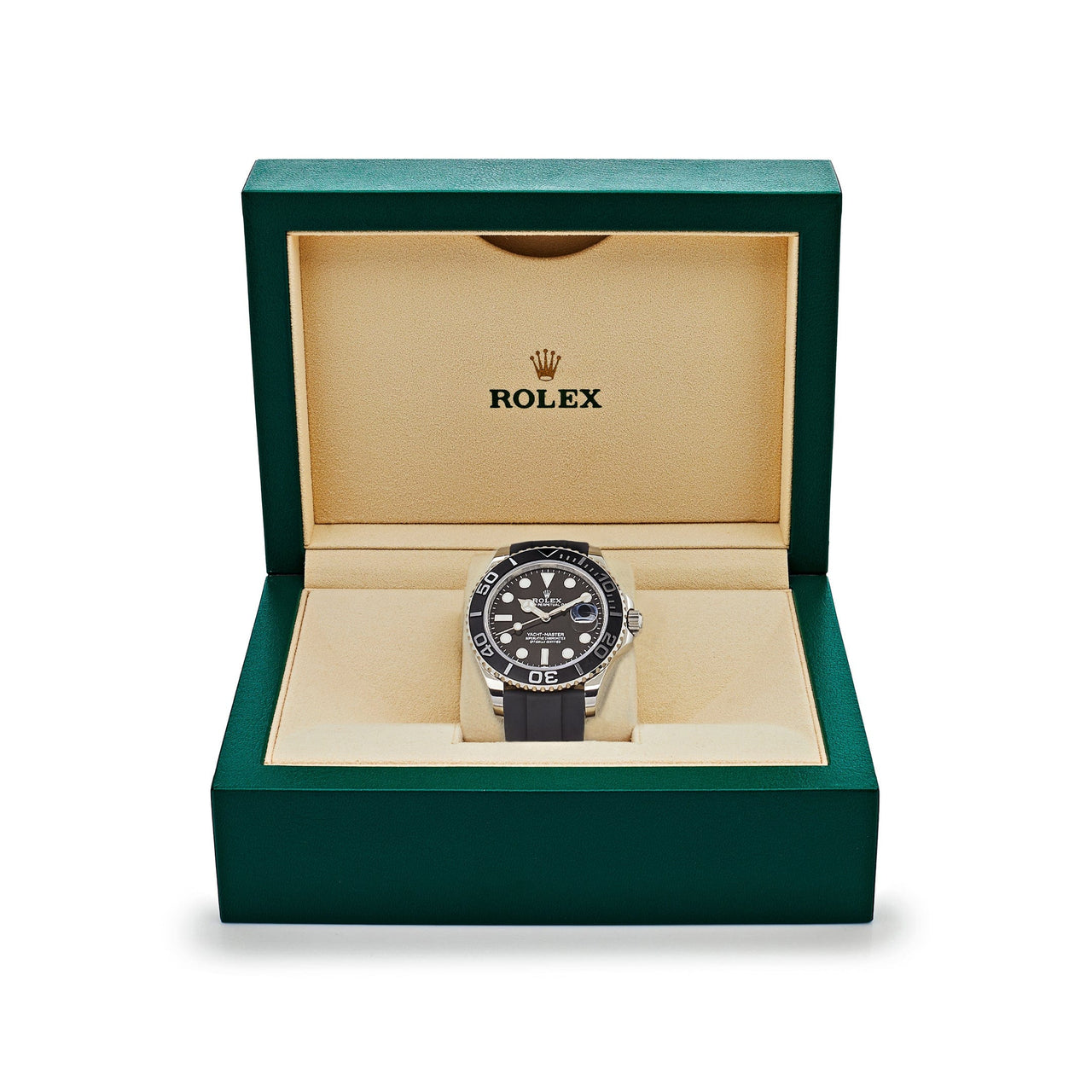 Luxury Watch Rolex Yacht-Master White Gold Black Dial 226659 (2022) Wrist Aficionado