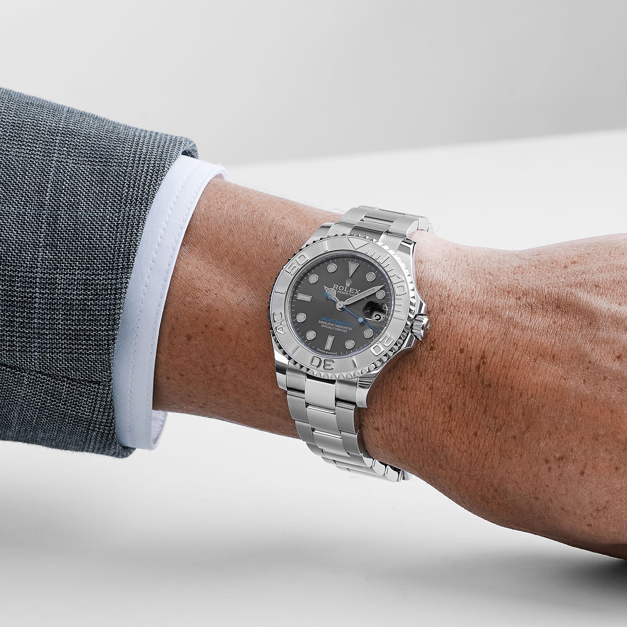 Rolex Yacht-Master 37 268622 Stainless Steel/Platinum Rhodium Dial