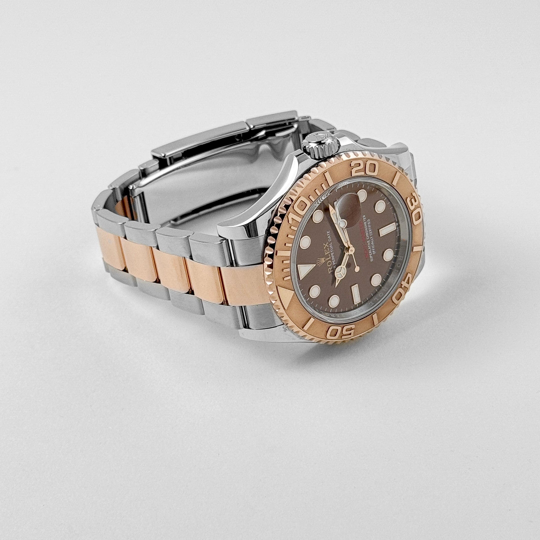 Rolex Yacht-Master 40 126621 Stainless Steel Rose Gold Chocolate