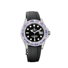 Rolex Yacht-Master 40 126679SABR 'Cotton Candy' White Gold Diamond Sapphires Bezel Black Dial (2023)