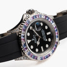 Rolex Yacht-Master 40 126679SABR 'Cotton Candy' White Gold Diamond Sapphires Bezel Black Dial (2023)
