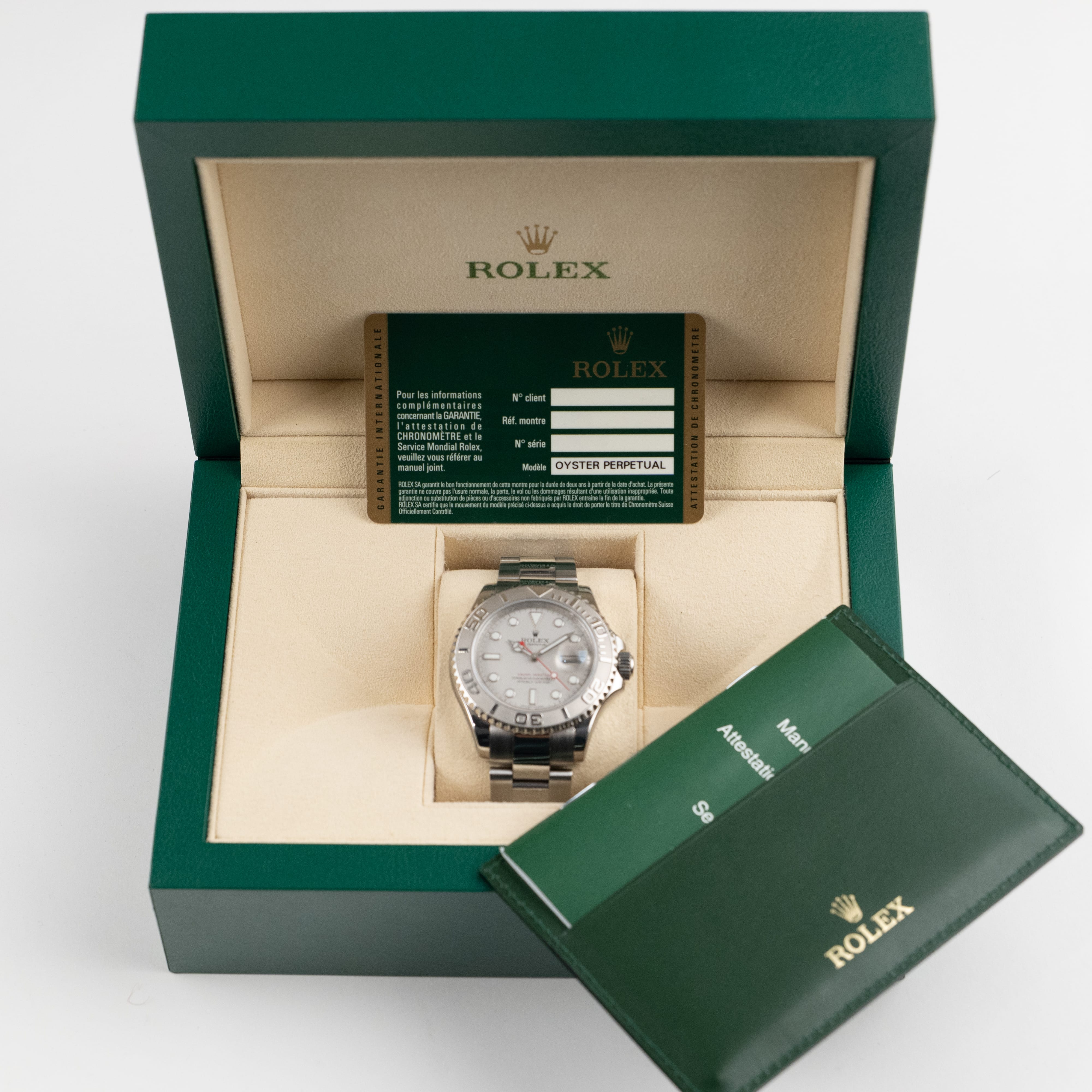 Rolex Yacht-Master 40 16622 Stainless Steel Platinum Silver Dial (2012)