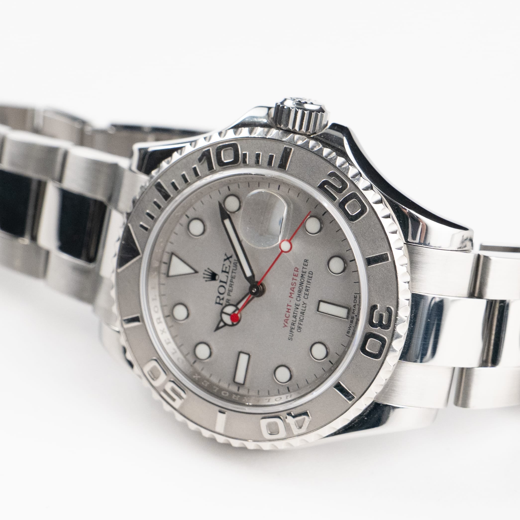 Rolex Yacht-Master 40 16622 Stainless Steel Platinum Silver Dial (2012)