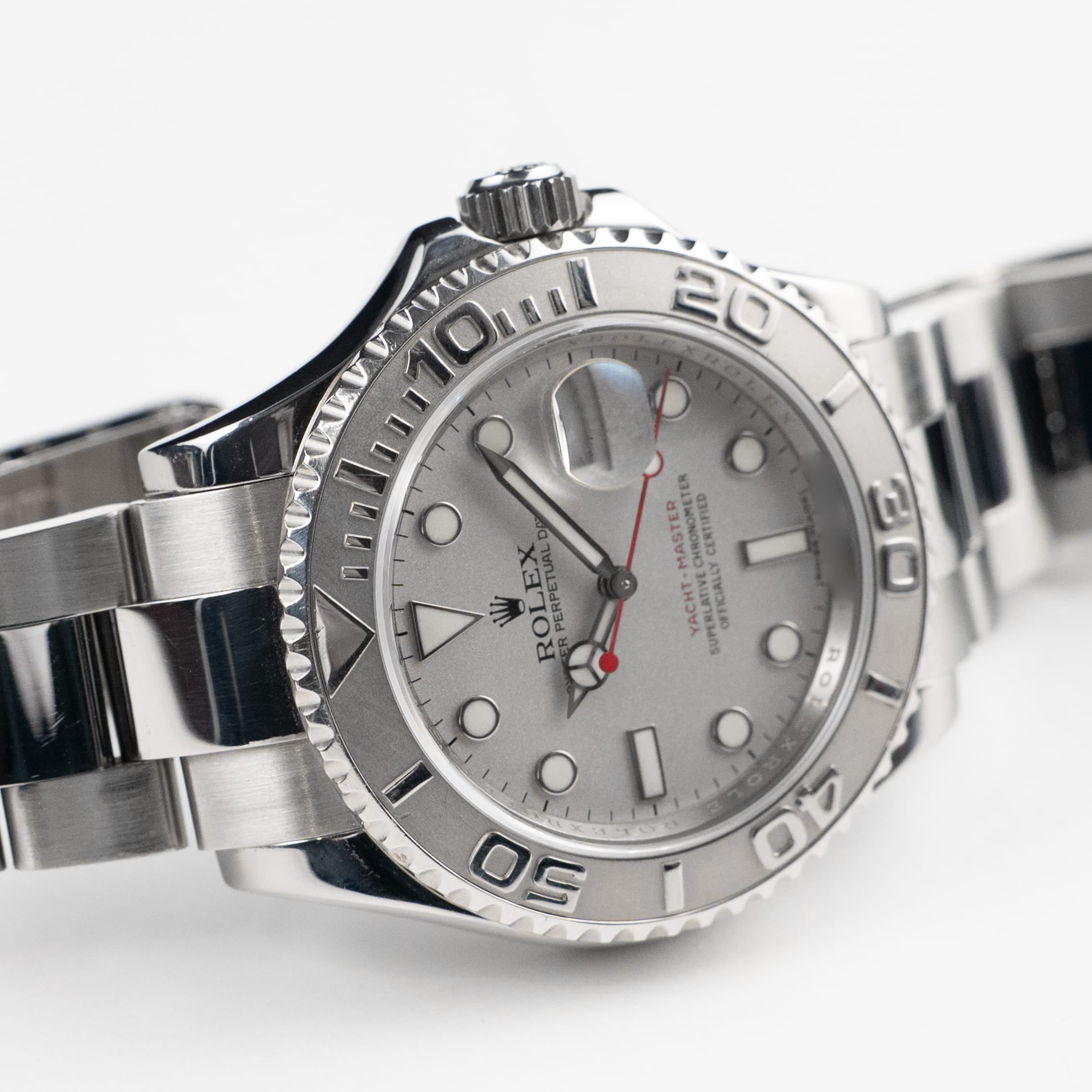 Rolex Yacht-Master 40 16622 Stainless Steel Platinum Silver Dial (2012)