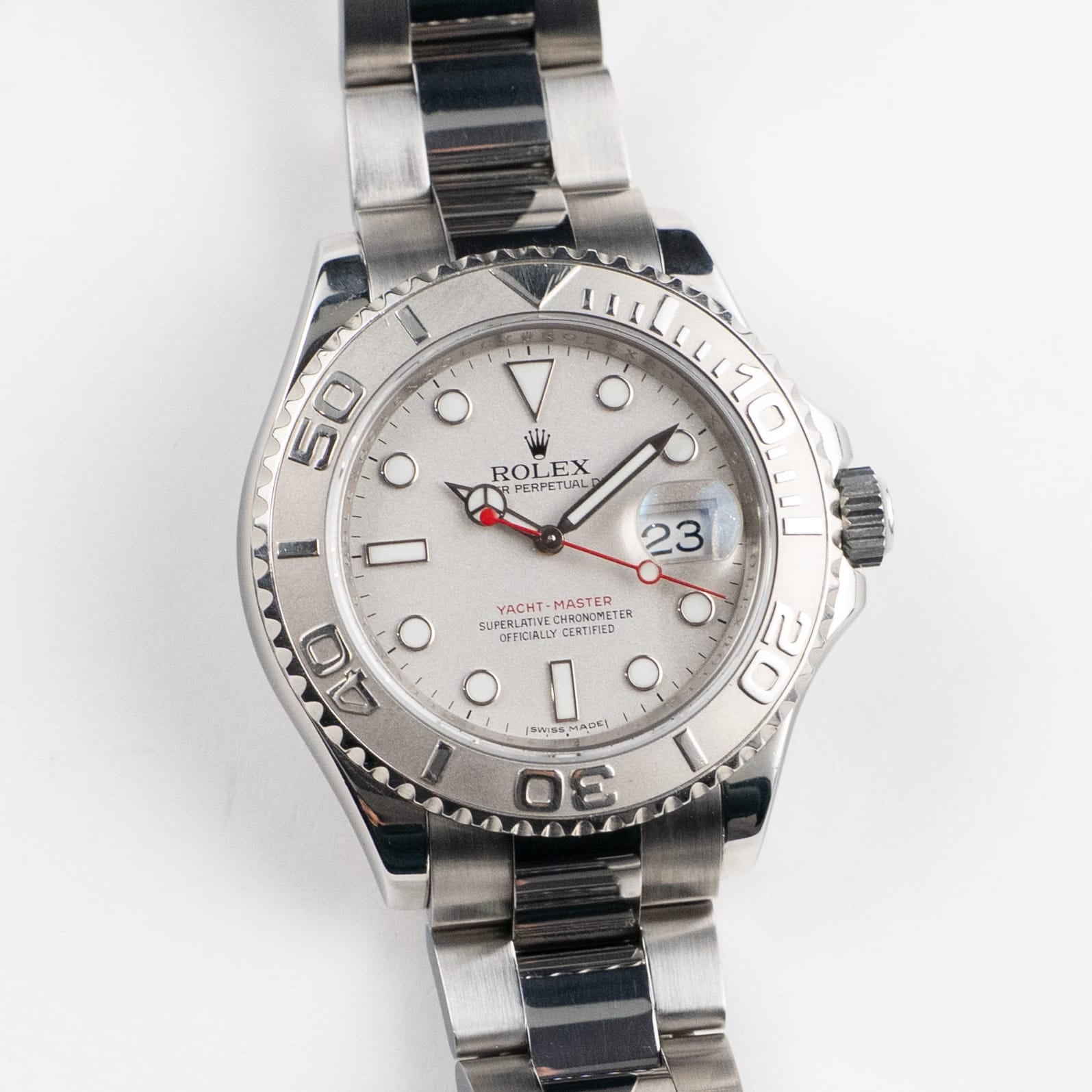 Rolex Yacht-Master 40 16622 Stainless Steel Platinum Silver Dial (2012)