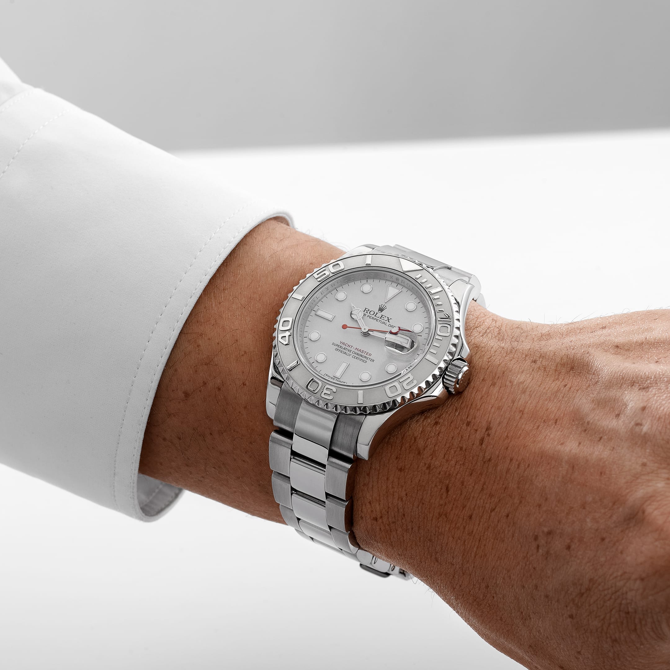 Rolex Yacht-Master 40 16622 Stainless Steel Platinum Silver Dial (2012)