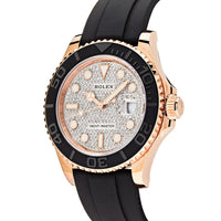 Thumbnail for Luxury Watch Rolex Yacht Master 40 Rose Gold Pave Diamond Dial 126655 wrist aficionado