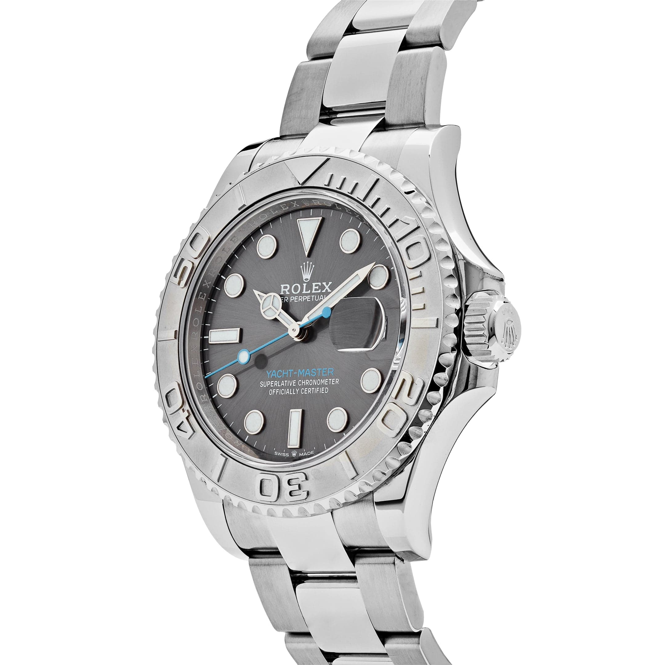 Rolex Yacht-Master 40 Stainless Steel Rhodium Dial 126622 Wrist Aficionado