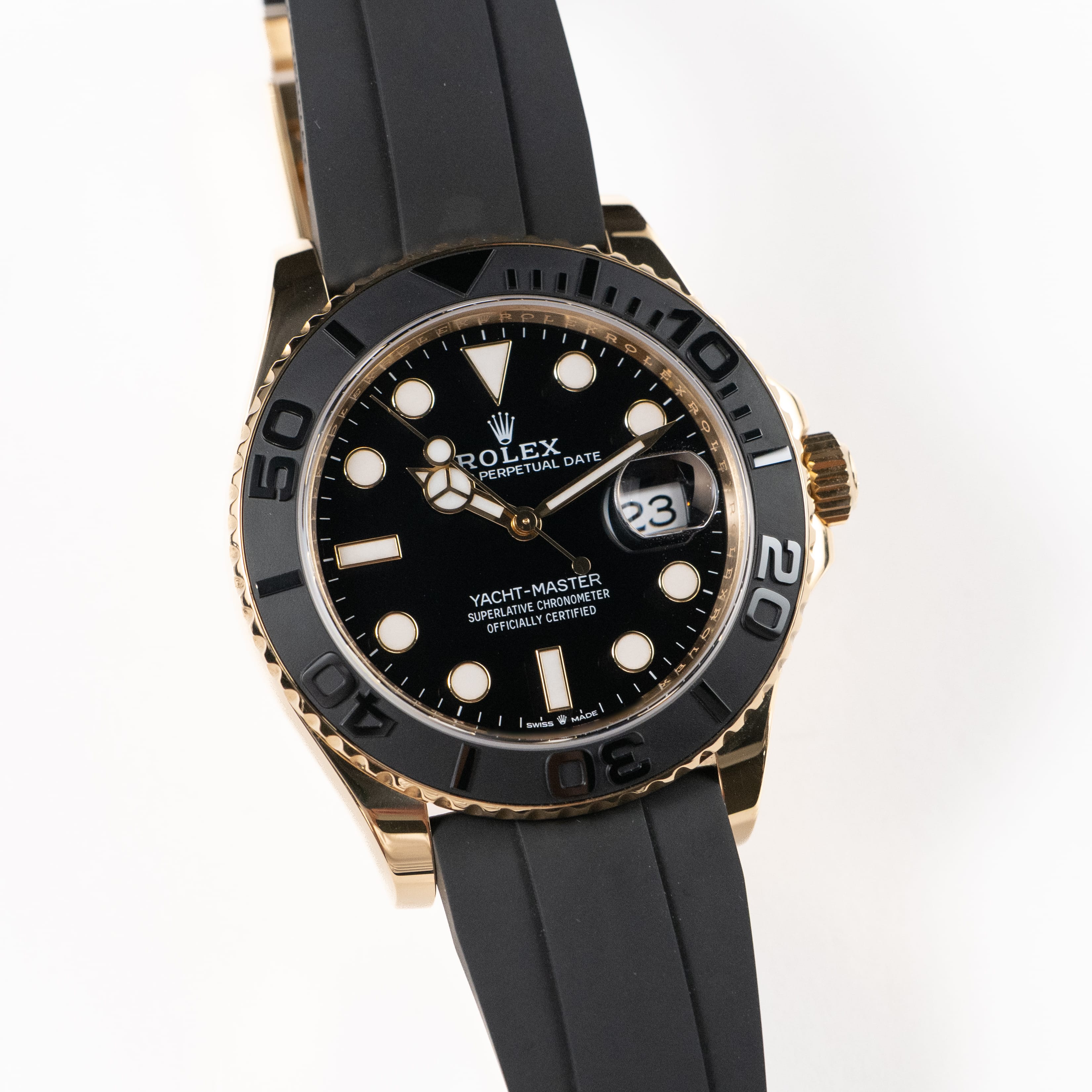 Rolex Yacht-Master 42 226658 Yellow Gold Black Dial (2025) – Wrist