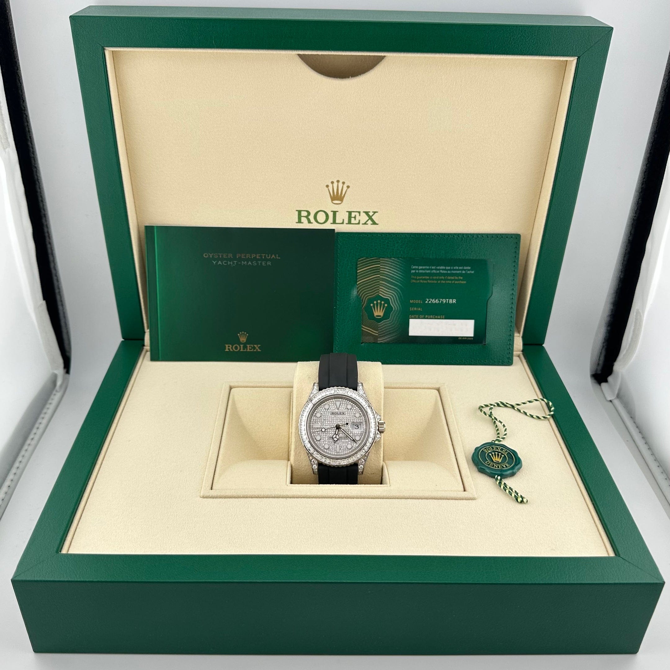 Rolex Yacht-Master 42 226679TBR White Gold Pave Diamond Dial Diamond Bezel (2021)