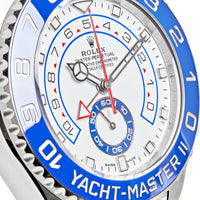 Thumbnail for Luxury Watch Rolex Yacht-Master II Stainless Steel Mercedes Hand White Dial 116680 (2022) Wrist Aficionado