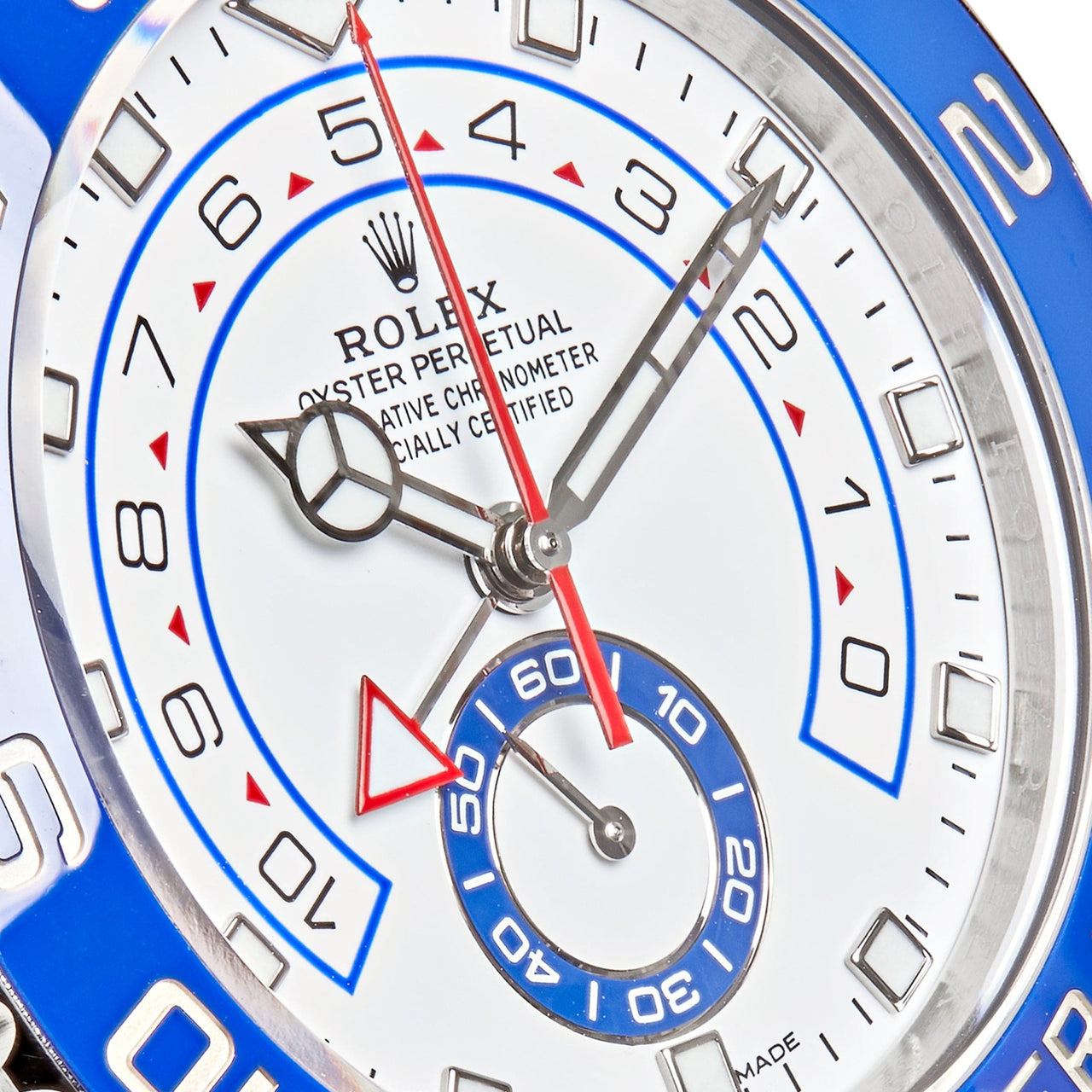 Luxury Watch Rolex Yacht-Master II Stainless Steel Mercedes Hand White Dial 116680 (2022) Wrist Aficionado