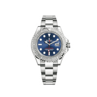 Thumbnail for Rolex Yacht-Master Stainless Steel Platinum Blue Dial 116622 wrist aficionado