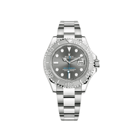Thumbnail for Rolex Yacht-Master Stainless Steel Platinum Rhodium Dial 116622 wrist aficionado