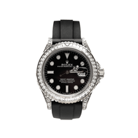 Thumbnail for Luxury Watch Rolex Yacht-Master White Gold Black Dial Diamond Bezel 226679TBR Wrist Aficionado