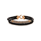 Rose Gold Black Diamond Bracelet Wrist Aficionado