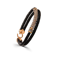 Thumbnail for Rose Gold Black Diamond Bracelet Wrist Aficionado