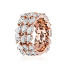 Rings Rose Gold Diamond Eternity Band Wrist Aficionado