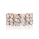 Rings Rose Gold Diamond Eternity Band Wrist Aficionado