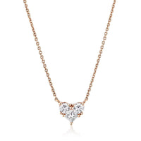 Thumbnail for Necklace Rose Gold & Diamond Heart Necklace Wrist Aficionado