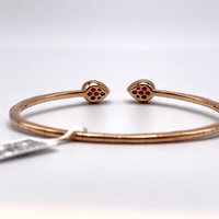 Thumbnail for Bangles Rose Gold Diamond Ruby Teardrop Bangle Wrist Aficionado