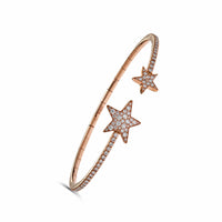 Thumbnail for Rose Gold Diamond Star Bracelet Wrist Aficionado
