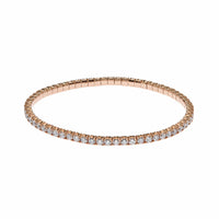 Thumbnail for Rose Gold Diamond Stretch Bracelet Wrist Aficionado