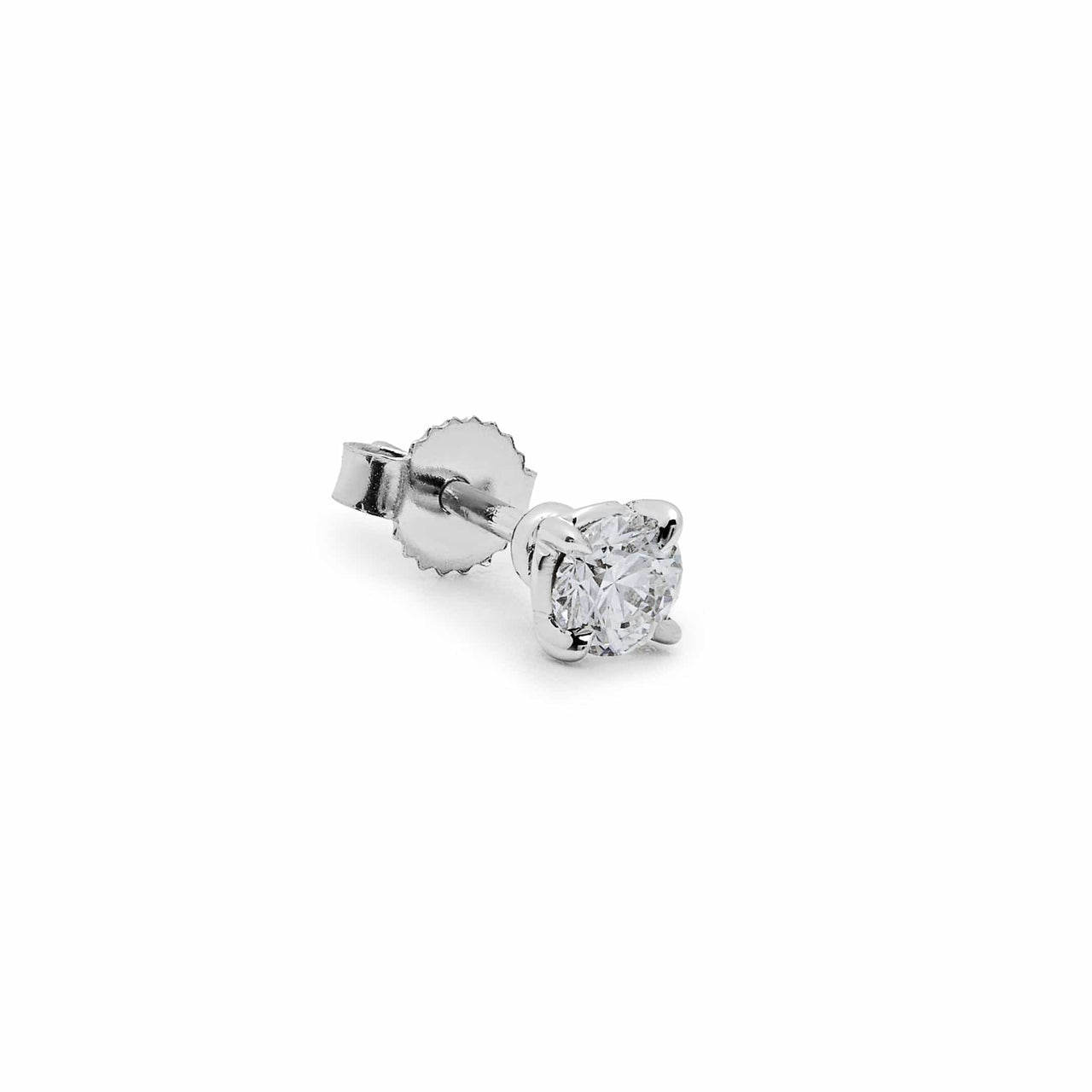 Round Brilliant-Cut Diamond Stud Earrings