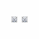 Round Brilliant-Cut Diamond Stud Earrings