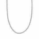 Round Diamond White Gold Tennis Necklace Wrist Aficionado