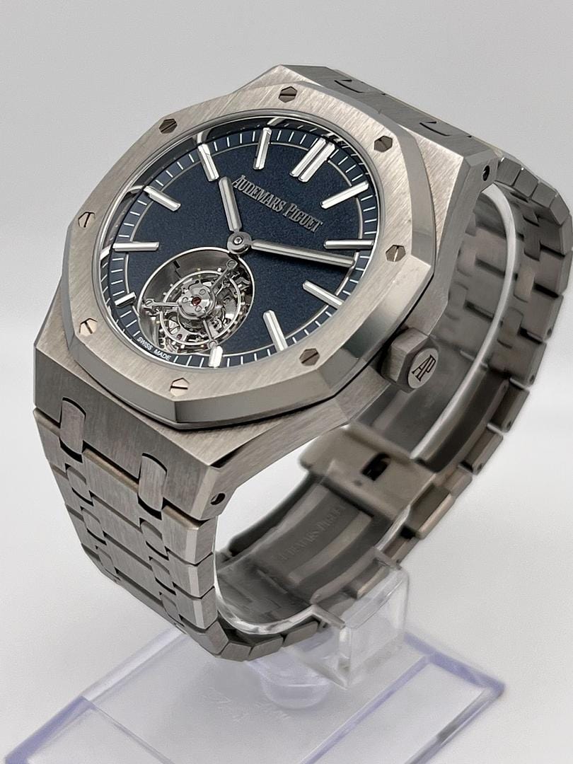 Royal Oak Selfwinding Titanium Blue Dial "50th Anniversary" 26730TI.OO.1320TI.01 Wrist Aficionado