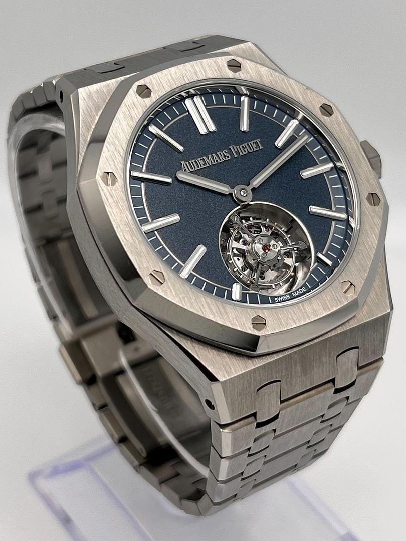 Royal Oak Selfwinding Titanium Blue Dial "50th Anniversary" 26730TI.OO.1320TI.01 Wrist Aficionado