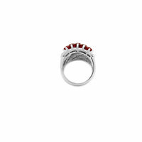 Thumbnail for Ruby and Platinum Checkered Ring