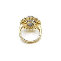 Thumbnail for Sapphire and Round Diamond Yellow Gold Ring