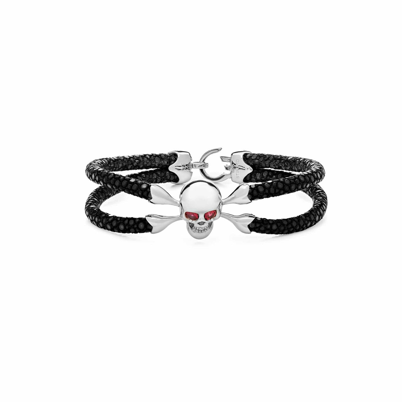 Skull & Crossbones Pure Silver Bracelet Wrist Aficionado