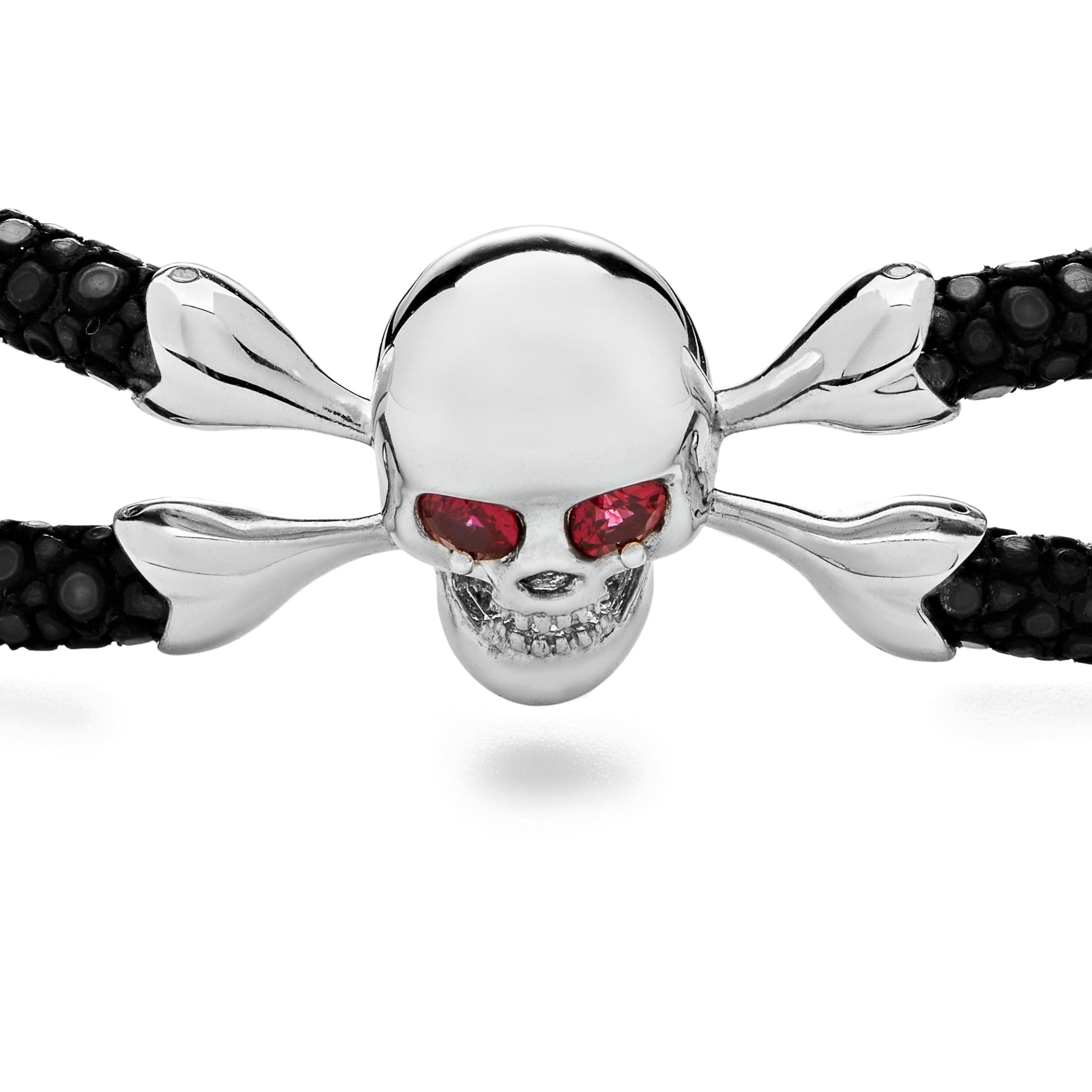 Skull & Crossbones Pure Silver Bracelet Wrist Aficionado