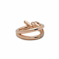 Thumbnail for Tiffany & Co. Knot Double Row Ring in Rose Gold with Diamonds Wrist Aficionado