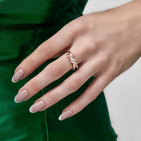 Thumbnail for Tiffany & Co. Knot Double Row Ring in Rose Gold with Diamonds Wrist Aficionado