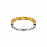 Thumbnail for Tiffany & Co. Lock Bangle in Yellow and White Gold with Half Pave Diamonds Wrist Aficionado