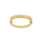 Tiffany & Co.  Lock Bangle in Yellow Gold with Diamond Accents Wrist Aficionado