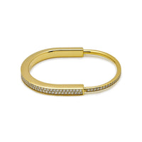 Thumbnail for Tiffany & Co. Lock Bangle in Yellow  Gold with Full Pavé Diamonds 70158264