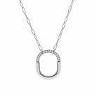 Tiffany & Co.  Lock Necklace in White Gold with Diamonds