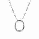 Tiffany & Co.  Lock Necklace in White Gold with Diamonds