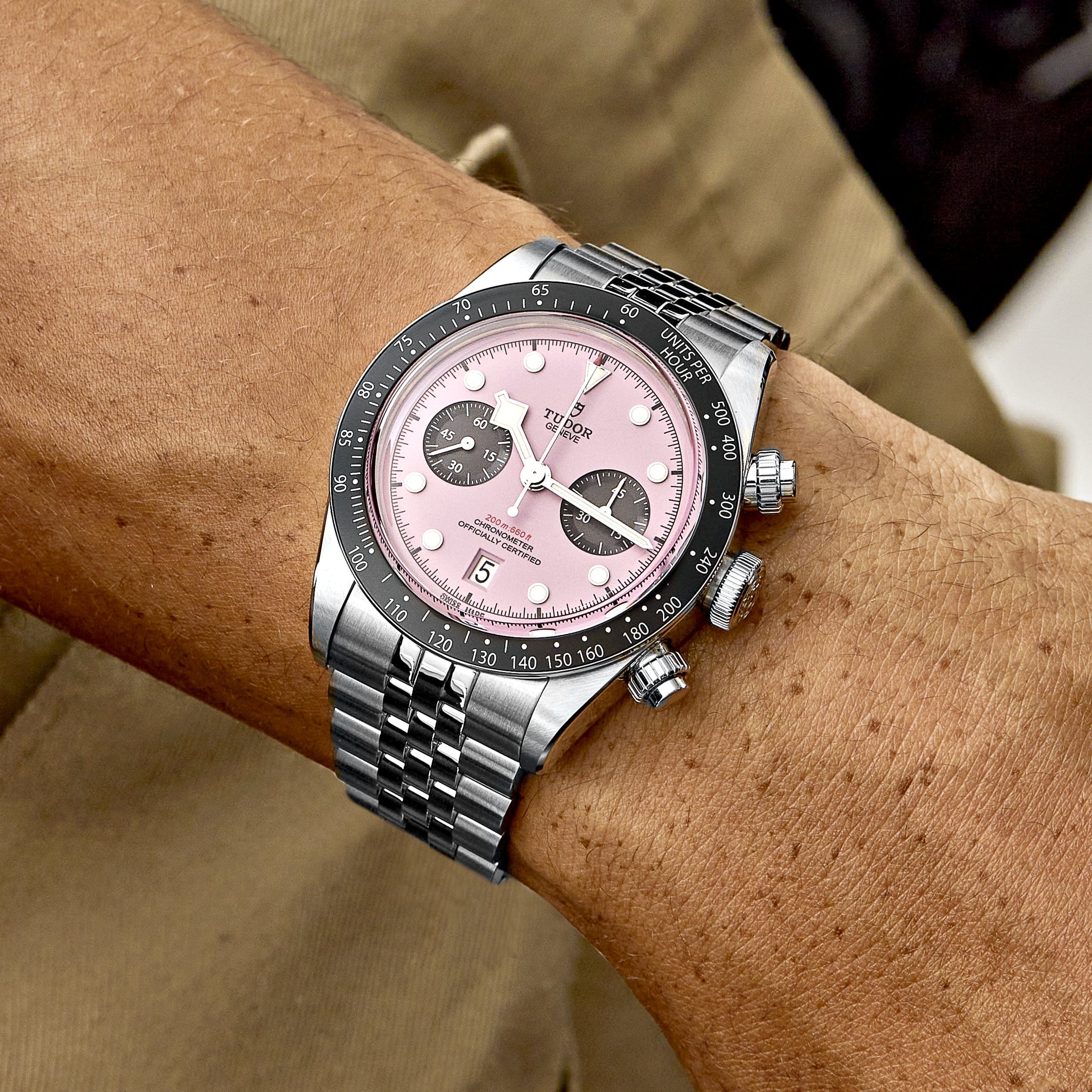 Tudor Black Bay Chrono 79360N-0019 Stainless Steel Pink Dial