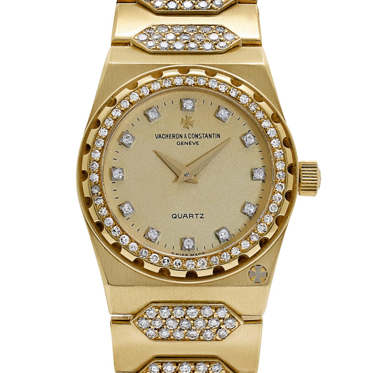 Vacheron Constantin '222' 60501 'Ladies' Yellow Gold Diamond-Set Quartz