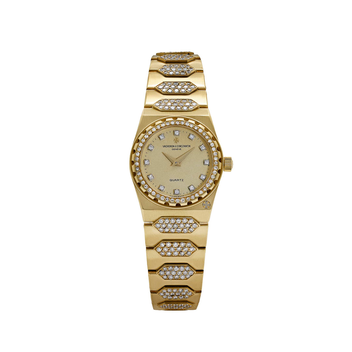 Vacheron Constantin '222' 60501 'Ladies' Yellow Gold Diamond-Set Quartz