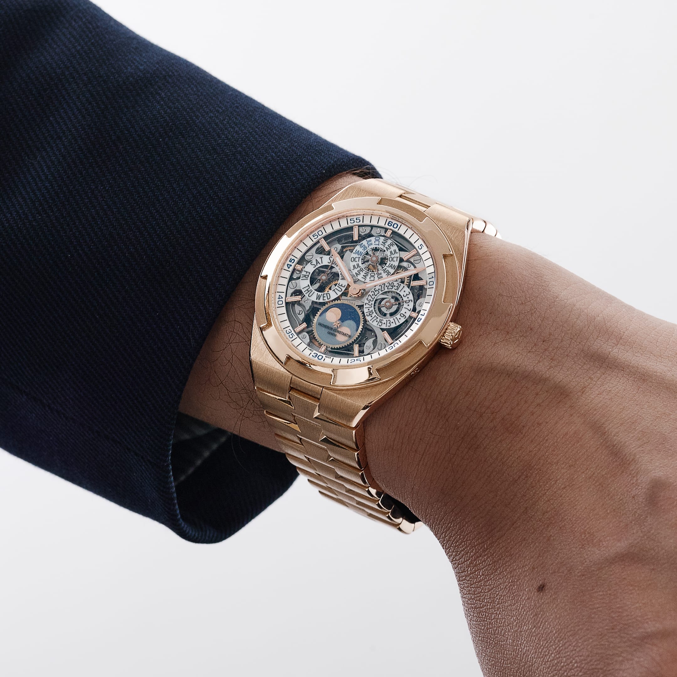 Vacheron Constantin Overseas 4300V/120R-B064 Perpetual Calendar Ultra-Thin Skeleton Rose Gold